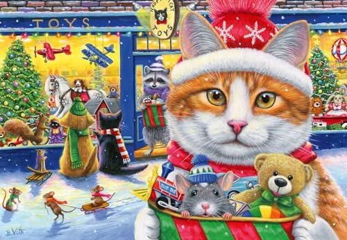 Ravensburger - 04059 | Christmas Kitties 2x24 PC Puzzle