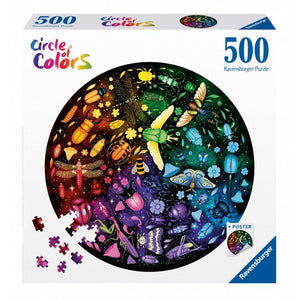 Ravensburger - 08200 | Circle of Colors - Insects - 500 Piece Puzzle