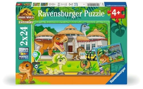 Ravensburger - 12001057 | Jurassic World Explorers: Livin' the Wild Life 2x24 Piece Puzzle