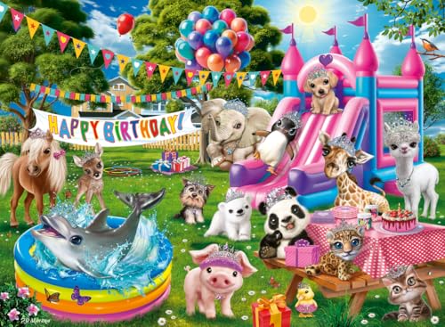 Ravensburger - 12004161 | Tiara Birthday Party 100 PC XXL Puzzle
