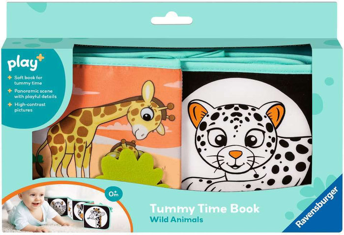 Ravensburger - 12034105 | Tummy Time Book: Wild Animals