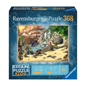 Ravensburger - 12956 | Escape Puzzle Kids: Pirate's Peril 368 PC Puzzle