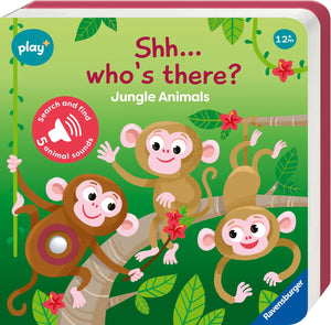 Ravensburger - 13095008 | Shh.Who's There-Jungle Animals My First Look and Find- Infant and Baby Book