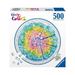 Ravensburger - 17349 | Circle of Colors: Rainbow Cake - 500 Piece Puzzle