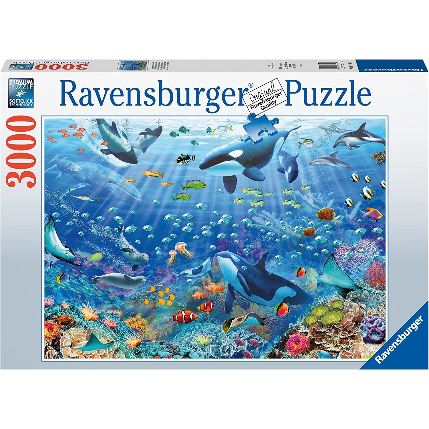Ravensburger - 17444  Underwater - 3000 Piece Puzzle – Castle Toys