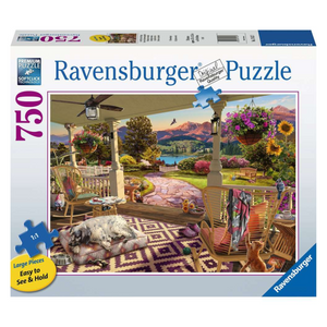 Ravensburger - 17457 | Cozy Front Porch Views - 750 Large Format Piece Puzzle