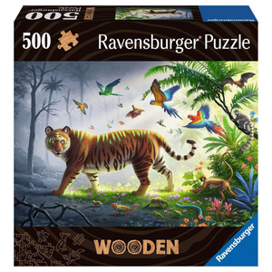 Ravensburger - 17514 | Jungle Tiger - Wooden 500 Piece Puzzle