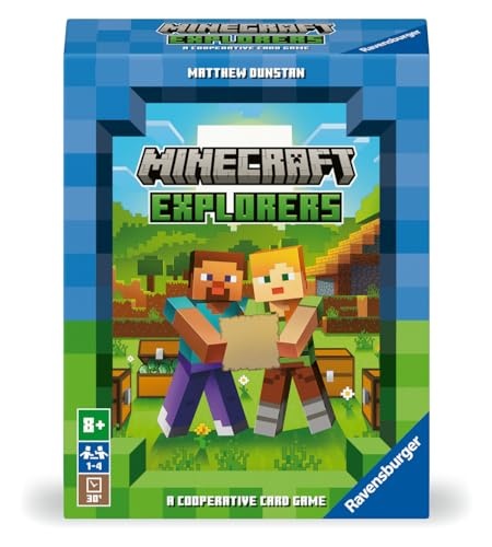 Ravensburger - 21580 | Minecraft Explorers - Cooperative Card Game for 2-4 People