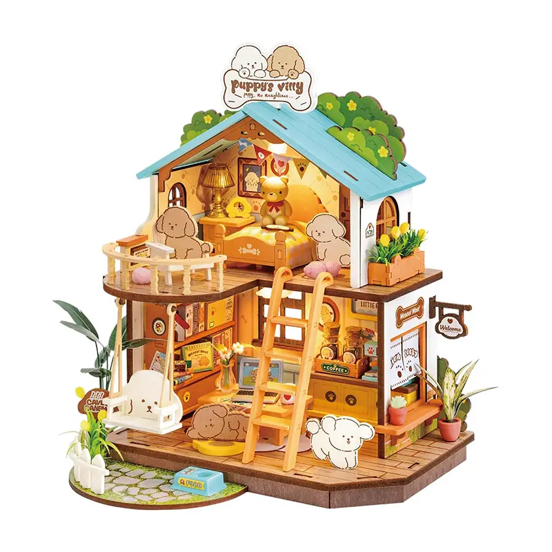 Rolife - DG169 | DIY House - Puppy's Cozy Villa – Castle Toys
