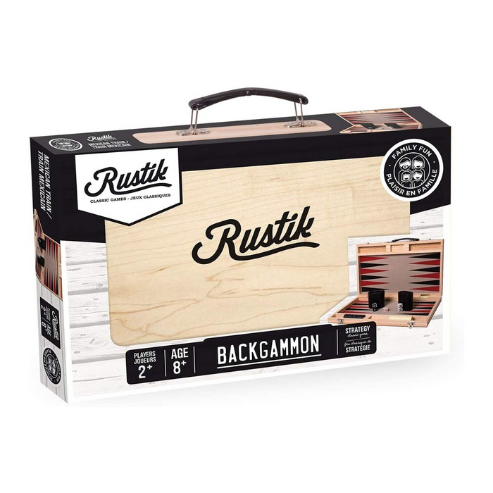 Rustik - BJR002352 | Deluxe Backgammon - Wood Case