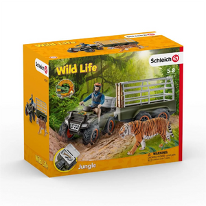 Schleich - 42351 | Wild Life: Quad Bike with Trailer and Ranger