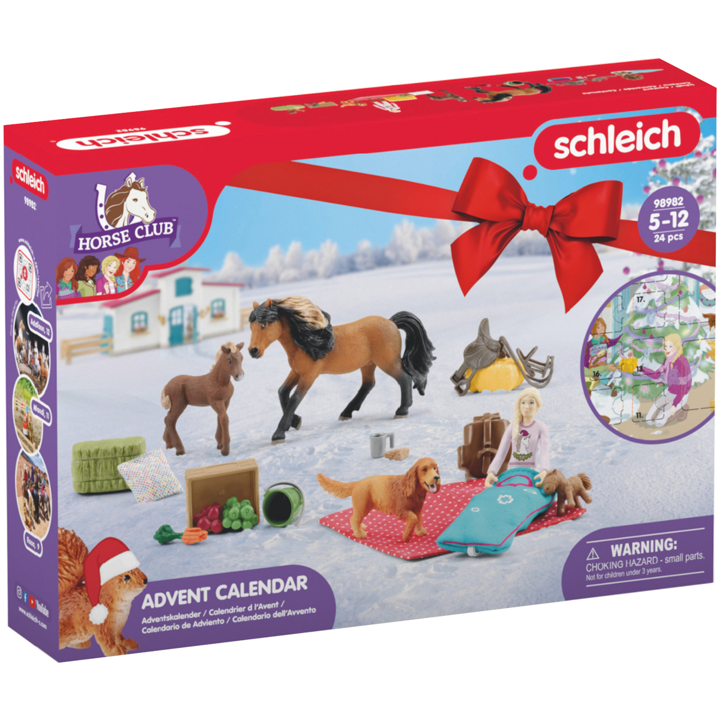 Schleich 98982 Horse Club Advent Calendar Horse Club 2023 Castle Toys