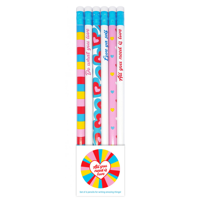 10 | All You Need is Love - 6 Piece Pencil Set