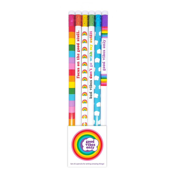 6 | Good Vibes Only - 6 Piece Pencil Set