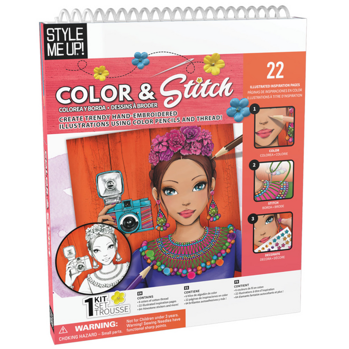 2 | Style Me up Color & Stitch Kids Art Kit