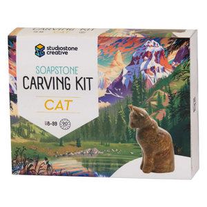 Studiostone Creative - 75303 | Soapstone Carving Kit - Cat