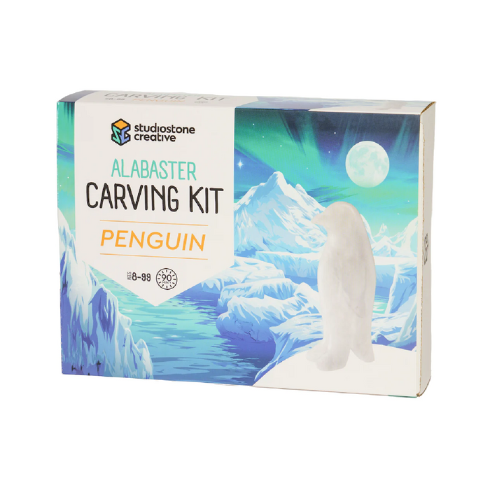 Studiostone Creative - 75317 | Alabaster: Penguin Carving Kit