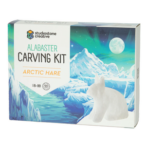 Studiostone Creative - 75318 | Alabaster Carving Kit - Arctic Hare