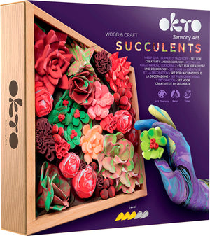 Succulents "Passion" - Sensory Art 3D Woodcraft Kit