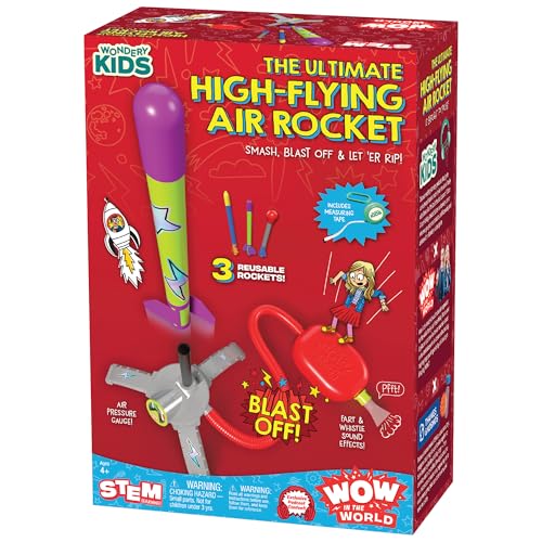 Thames & Kosmos - 545004 | Wow in the World Ultimate HIGH-Flying AIR Rocket Launch up to 100ft