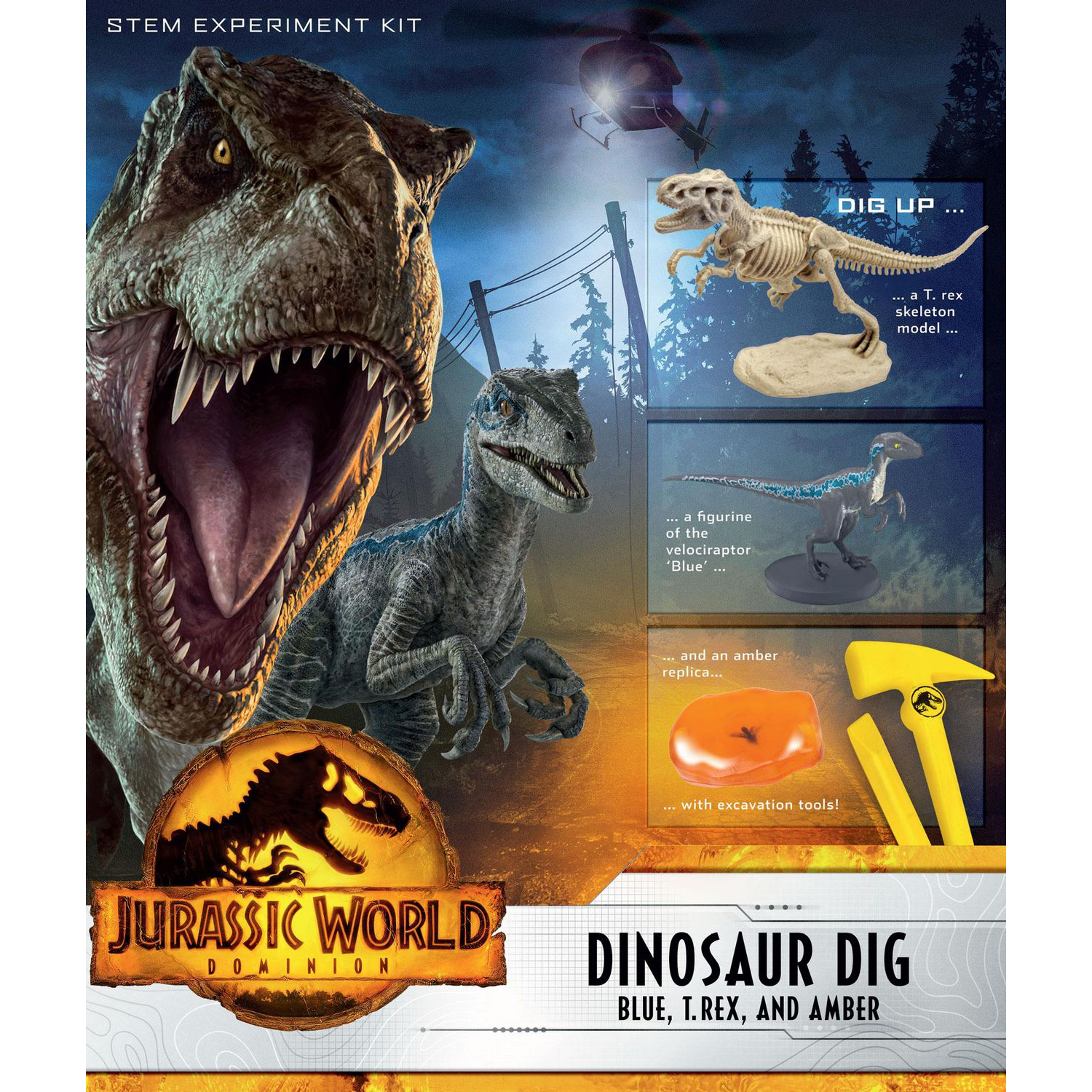 Clementoni Jurassic World T-Rex & Pteranodon Excavator Set