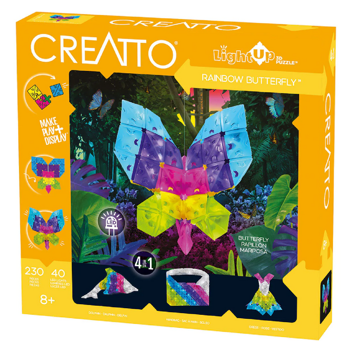 Thames & Kosmos - 888025 | Creatto: Rainbow Butterfly 3D Puzzle