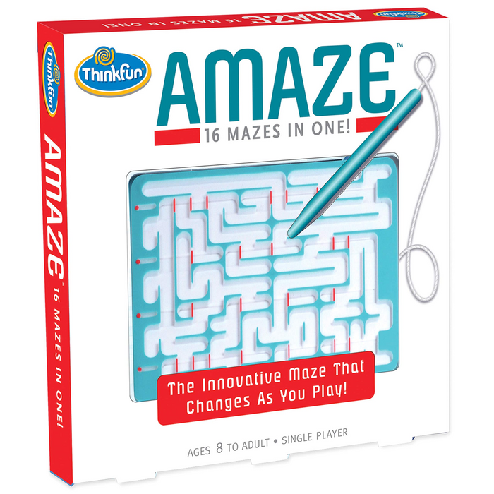 ThinkFun - 45582027 | Amaze: Puzzle Game - 16 Mazes in 1