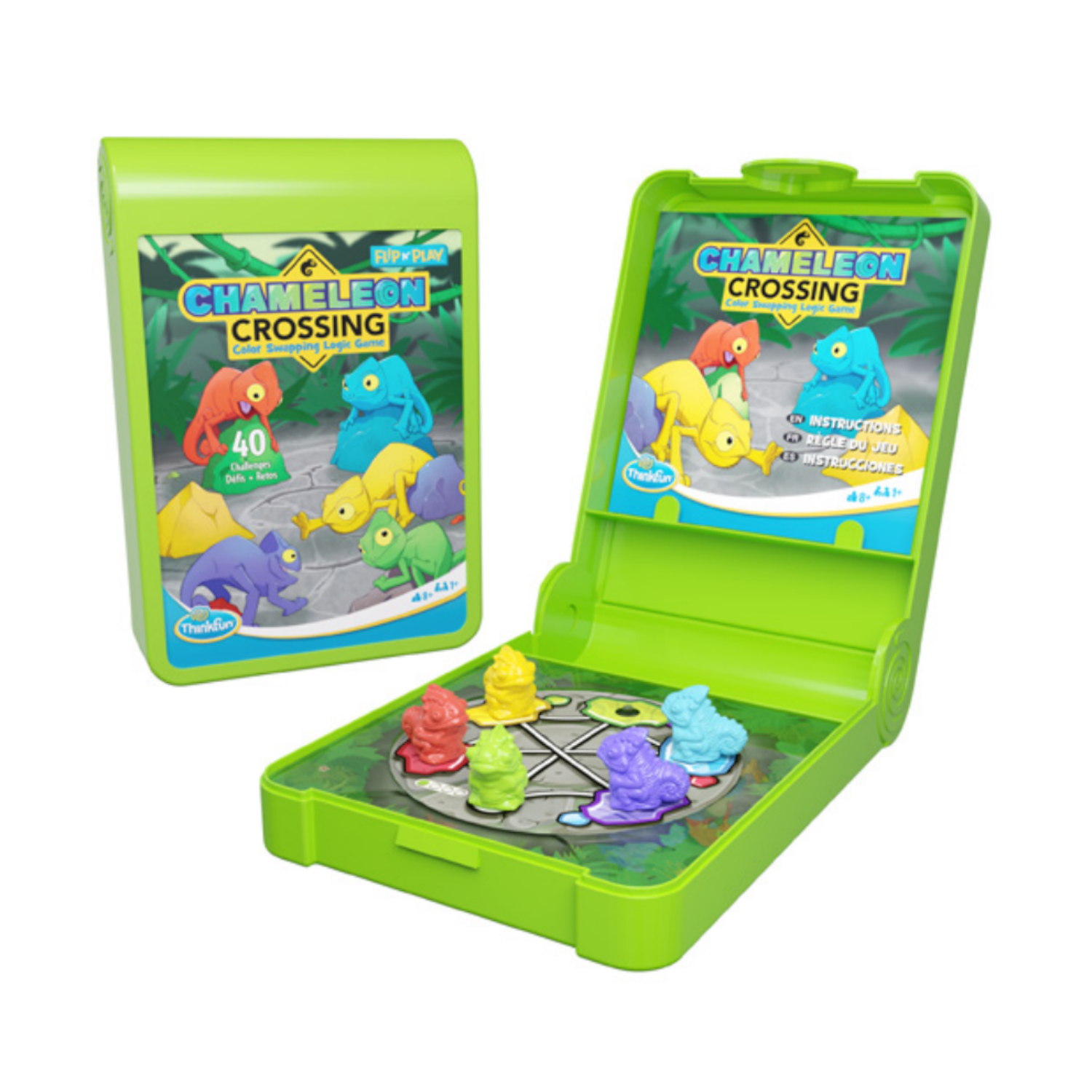 ThinkFun - 765621 | Flip 'N Play-Chameleon Crossing – Castle