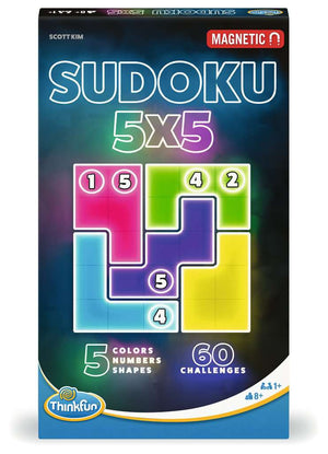ThinkFun - 76591 | Sudoku - 5x5 Magnetic Travel Puzzle