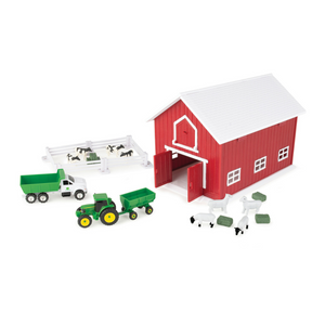 Tomy - 47333 | John Deere: Barn Playset 24 Pieces