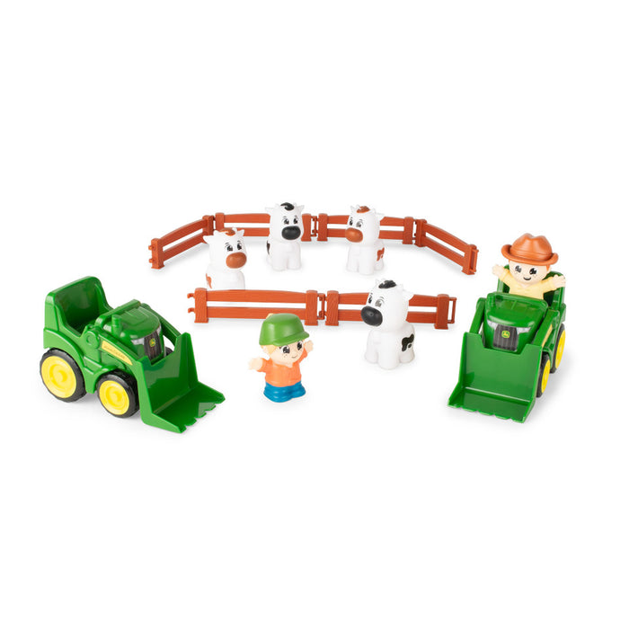 Tomy - 47669 | John Deere The Cows Are Out - Farm Toy Playset