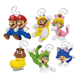 Tomy - L67976 | Super Mario 3D World Keychain - Assorted (One per Purchase)