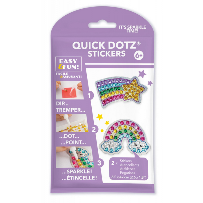 Toysmith - DTZ8.007 | Diamond Dotz - BIG DOTZ Sticker pack 7 - Star Rainbow