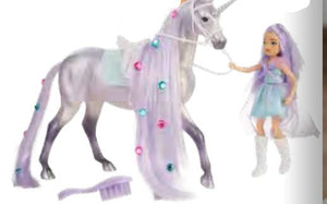 Breyer - B-FS-10653 | (PRE-ORDER) Twila & Moonstone - Magical Unicorn and Rider 