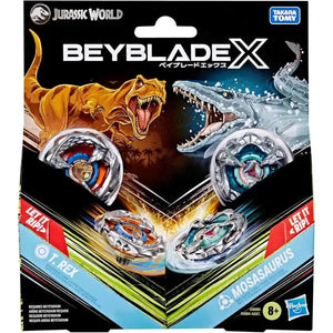 Beyblade - BBX Jurassic World Dual Pack - T.Rex vs. Mosasaurus