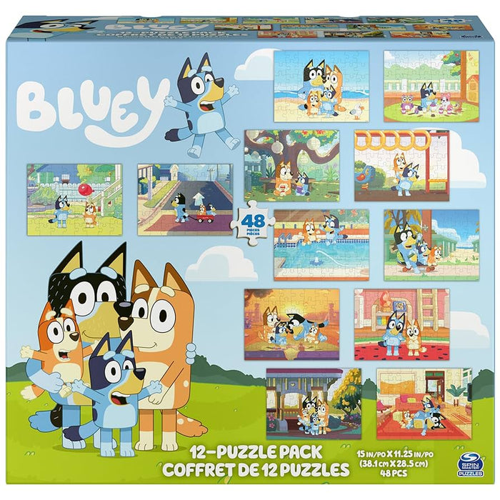 Wonder Forge - 12004111 | 12004111 - Bluey 2x12 Pieces Puzzzle