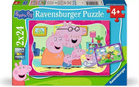 Ravensburger - 12004184 | Peppa Pig New Adventure 2x24 PC Puzzle