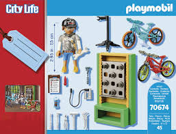 Playmobil - 70674 | City Life: Bike Workshop Gift Set