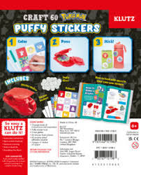 Klutz - 121985 | KLUTZ Pokemon Color-in 3D Stickers Craft Kit