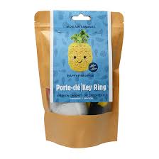 PBI - 200885 | Happy Pineapple DIY Crochet Key Ring Kit