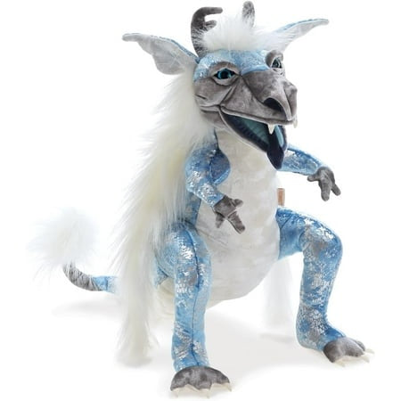 Folkmanis Puppets - 3204 | Hand Puppet - Folkmanis - Ice Dragon