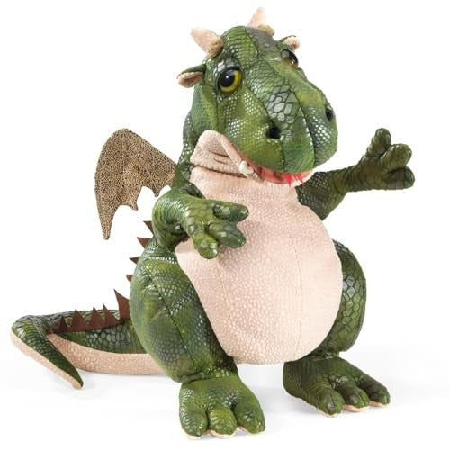 Folkmanis Puppets - 3211 | Folkmanis Friendly Dragon Hand Puppet