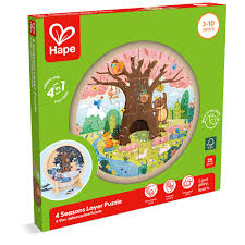 Hape - E1653 | 4 Seasons Layer Puzzle