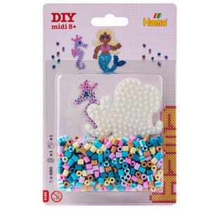 Hama Beads - 4195 | Bead Kit Blister Pack - Seahorse & Mermaid