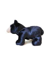 Folkmanis Puppets - 2641 | Mini Black Bear - Finger Puppet