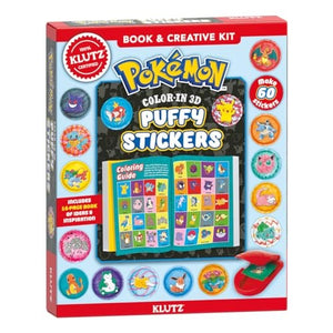 Klutz - 121985 | KLUTZ Pokemon Color-in 3D Stickers Craft Kit