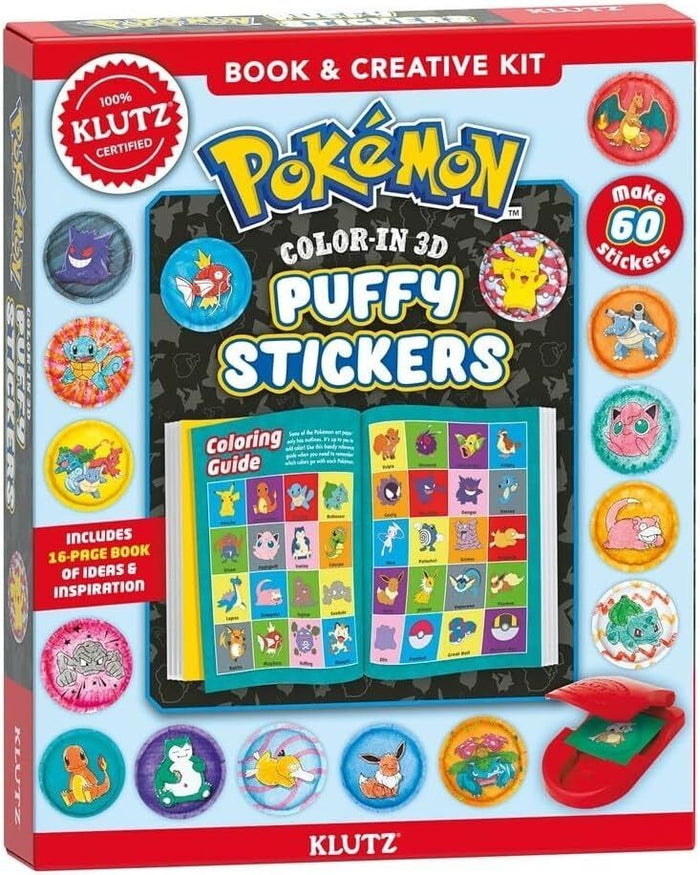 Klutz - 12198 | Pokemon Color-In 3D Puffy Stickers