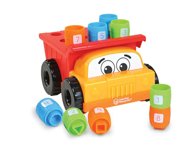 Learning Resources - LER9133 | Tony the Peg Stacker Dump Truck