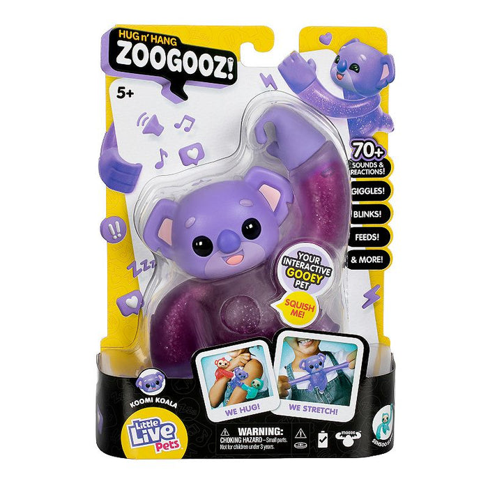 Moose Games - 26606 | Little Live Pets Hug N Hang Zoogooz - Koomi Koala (Purple)