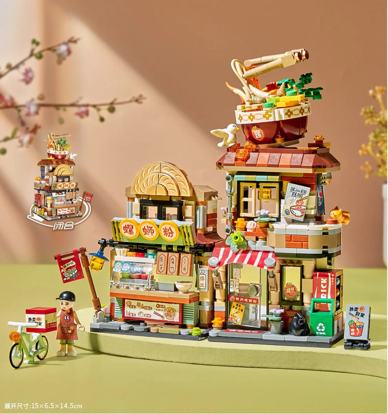 LOZ Blocks - LOZ1295 | The Spiral Noodle Shop